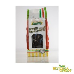 Bavette al Nero di Seppia (500gr) - bottegagreen.com Bavette al Nero di Seppia (500gr) - bottegagreen.com