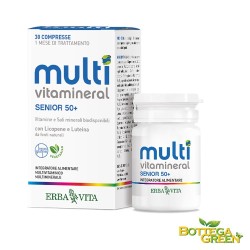 MULTIVITAMINERAL SENIOR 50+ Pilloliera da 30 compresse - bottegagreen.com