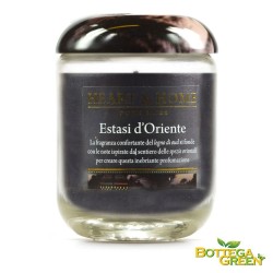 CANDELA IN CERA DI SOIA - ESTASI D'ORIENTE - 340G - bottegagreen.com