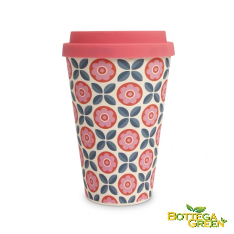 TAZZA IN BAMBU' RIUTILAZZABILE, BIODEGRADABILE, RICICLABILE, ECOLOGICA, VEGANA - FIORI TAZZA IN BAMBU' RIUTILAZZABILE, BIODEGRADABILE, RICICLABILE, ECOLOGICA, VEGANA - FIORI