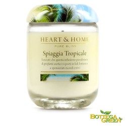 CANDELA IN CERA DI SOIA - SPIAGGIA TROPICALE - 340G - bottegagreen.com