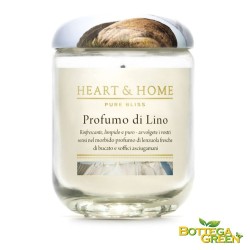 CANDELA IN CERA DI SOIA - PROFUMO DI LINO - 340G - bottegagreen.com CANDELA IN CERA DI SOIA - PROFUMO DI LINO - 340G - bottegagreen.com